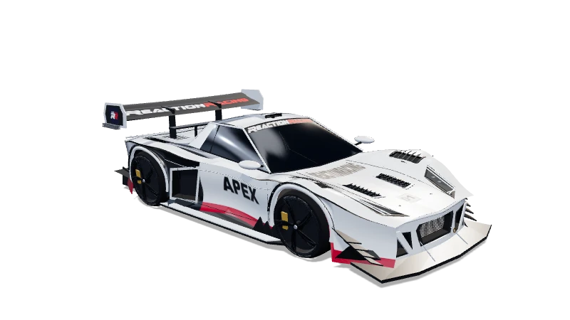 Vector GT in the Apex White livery